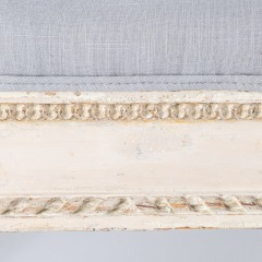 7-8119-Gustavian-Style-Bench-With-Contrasting-Grey-Fabric-1