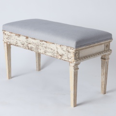 7-8119-Gustavian-Style-Bench-With-Contrasting-Grey-Fabric-8