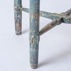 7-8171-Swedish-Rococo-Period-Hornstol-or-Corner-Chair-in-Original-Blue-Paint-C-1770-16