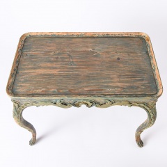 7-8191-Norwegian-Rococo-Tea-table-with-exsquisite-carvings-in-green-blue-C1760-17