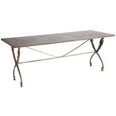 French Zinc Top Table Dawn Hill Swedish Antiques