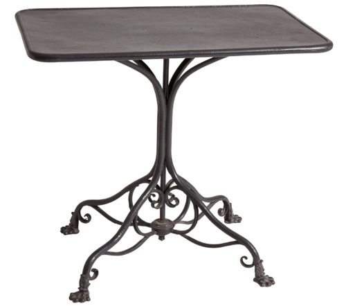 A French Table Marked Arras in Black Paint circa 1890 Dawn Hill Swedish Antiques