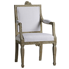 A Gustavian Period Armchair from Lindome, circa 1790 antique swedish