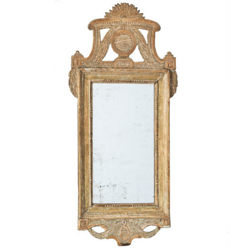 Signed Swedish Gustavian Period Mirror With Jönköping Stamp and Artist Initials Circa 1785