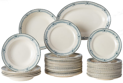 A French Forty Piece Partial Dinner Service Circa 1900