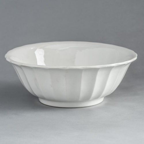 D-991_Ironstone Bowl with Scalloped Sides
