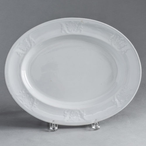 Oval Platter with Decoration on Rim