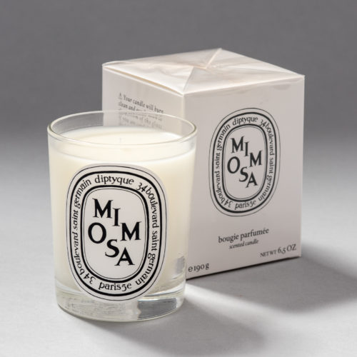 mimosa scented candle