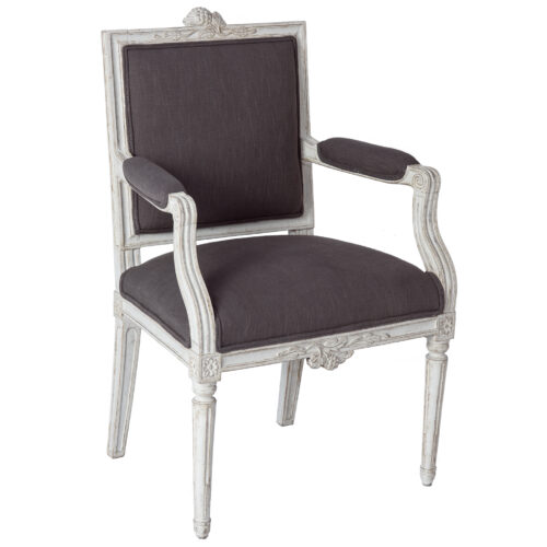 A Gustavian Period Lindome Armchair Stamped OES, Circa 1790