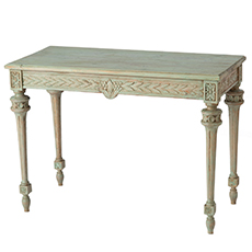 Swedish Gustavian Console Table with Floral Motifs C. 1800