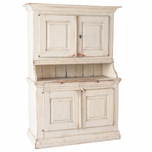 Swedish Late Gustavian Country Cabinet in Original Paint C. 1830